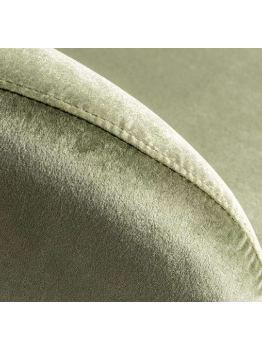 Fauteuil vert satiné design Fauteuil vert satiné design