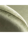 Fauteuil vert satiné design Fauteuil vert satiné design