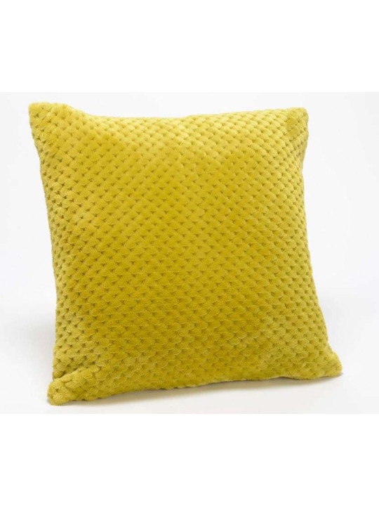 Coussin olive damier 