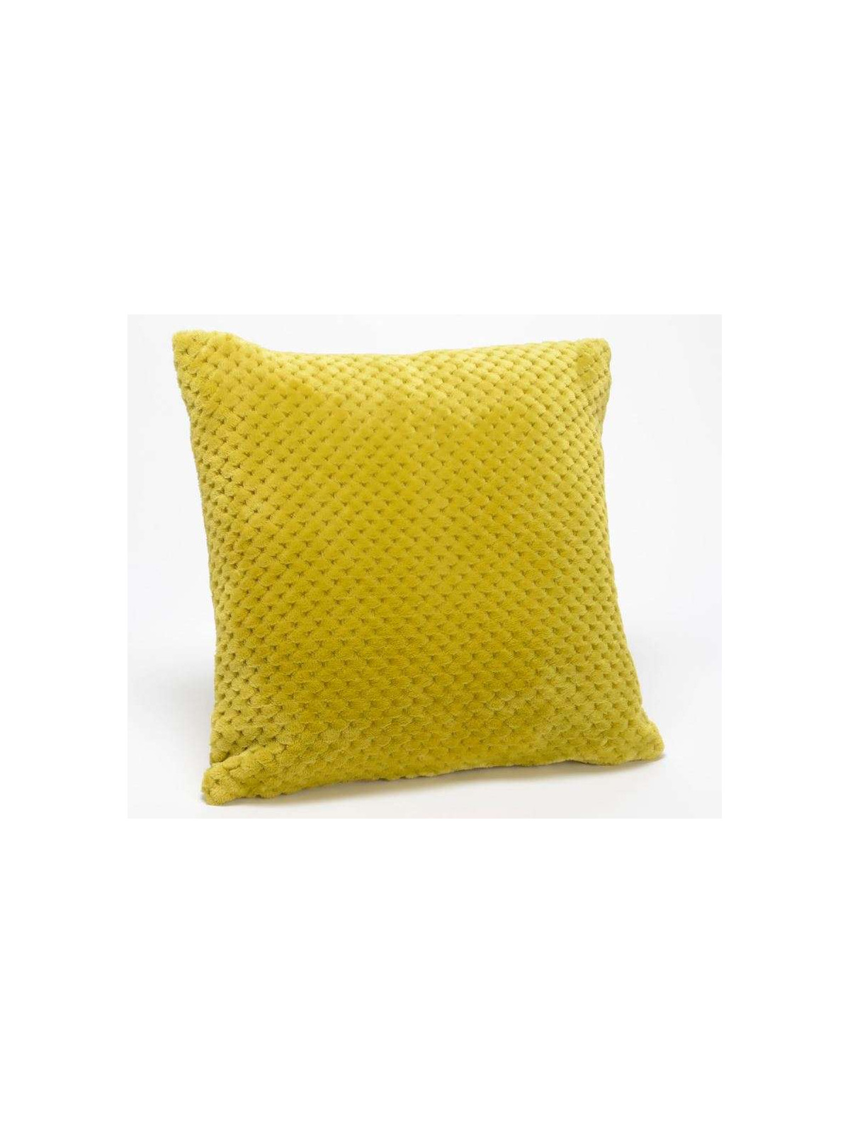 Coussin olive damier 