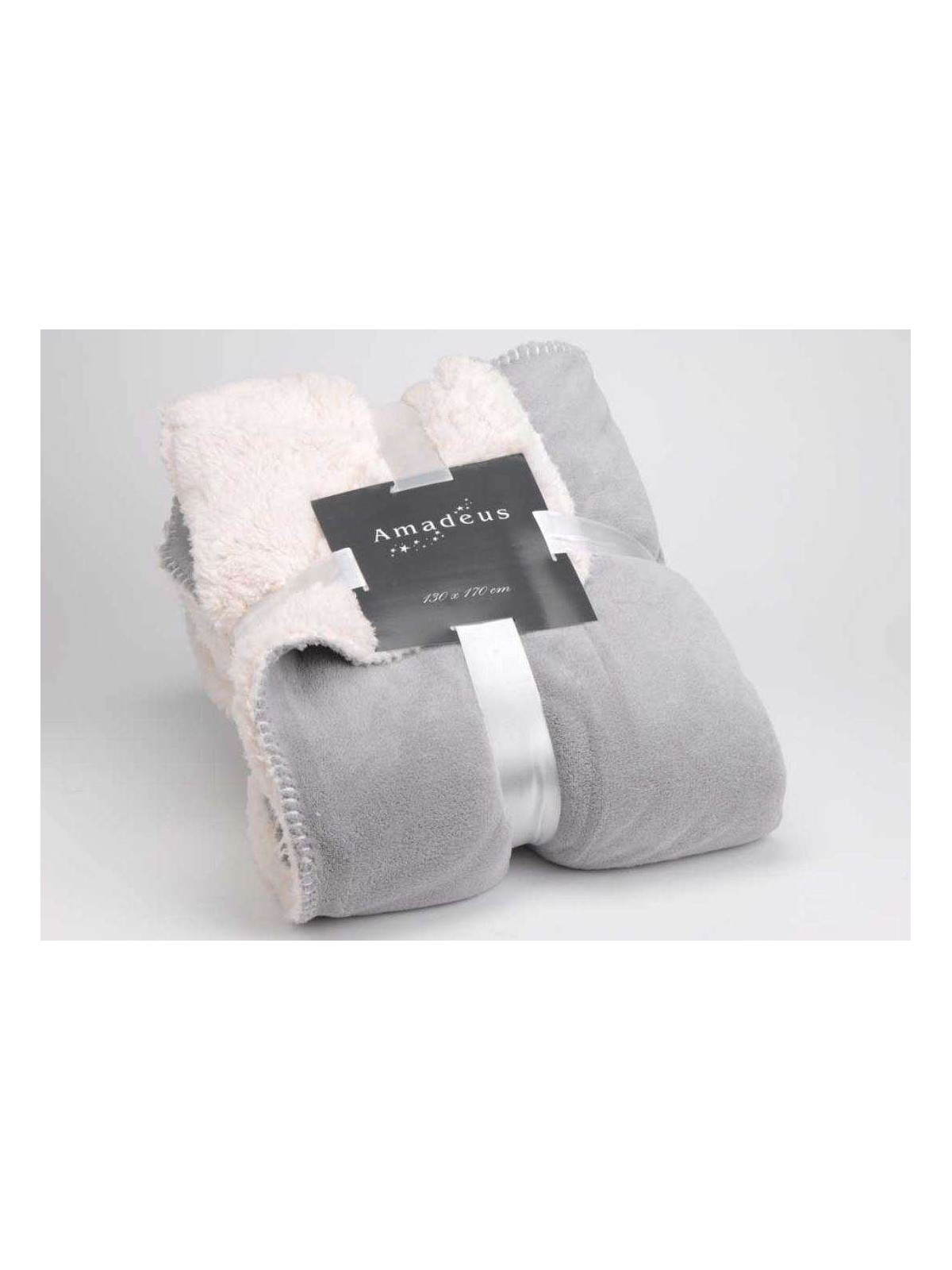 Plaid gris mouton 130*170 cm