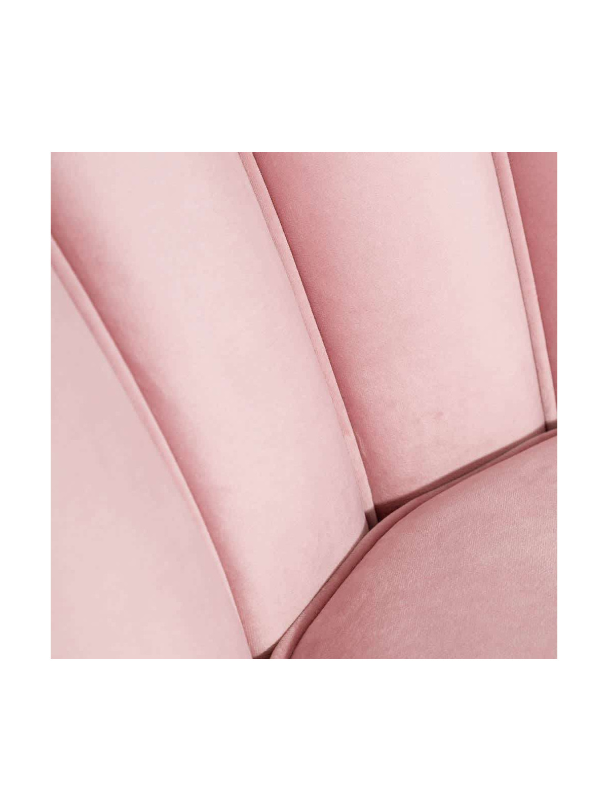 Fauteuil rose bonbon coquillage