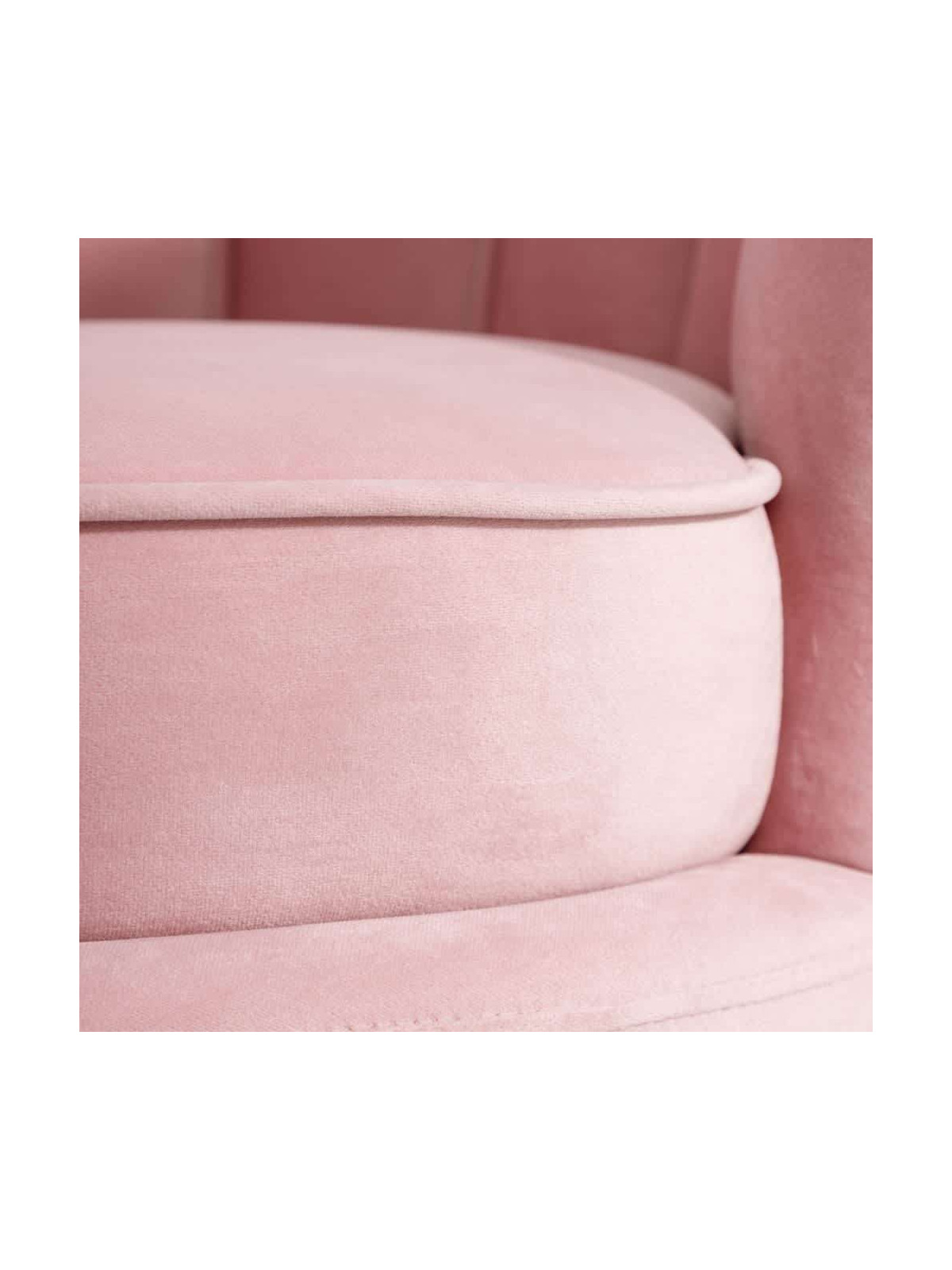 Fauteuil rose bonbon coquillage