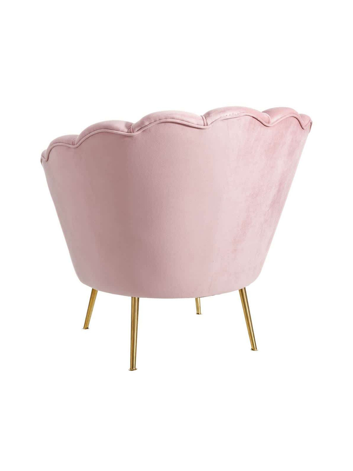 Fauteuil rose bonbon coquillage