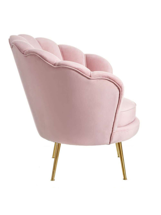 Fauteuil rose bonbon coquillage Fauteuil rose bonbon coquillage