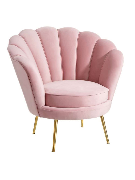 Fauteuil rose bonbon coquillage Fauteuil rose bonbon coquillage