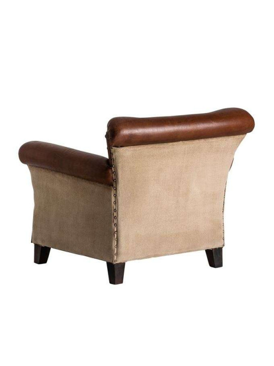 Fauteuil vintage cuir vieilli Fauteuil vintage cuir vieilli