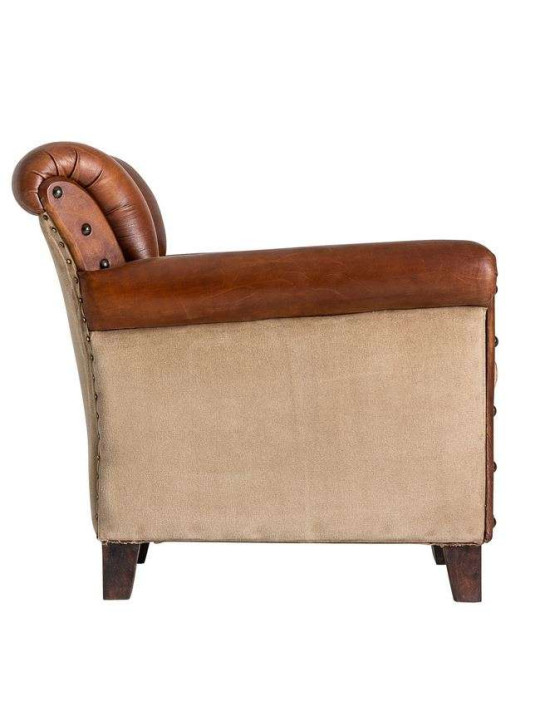 Fauteuil vintage cuir vieilli Fauteuil vintage cuir vieilli