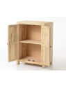 Armoire basse bois sculpté oman