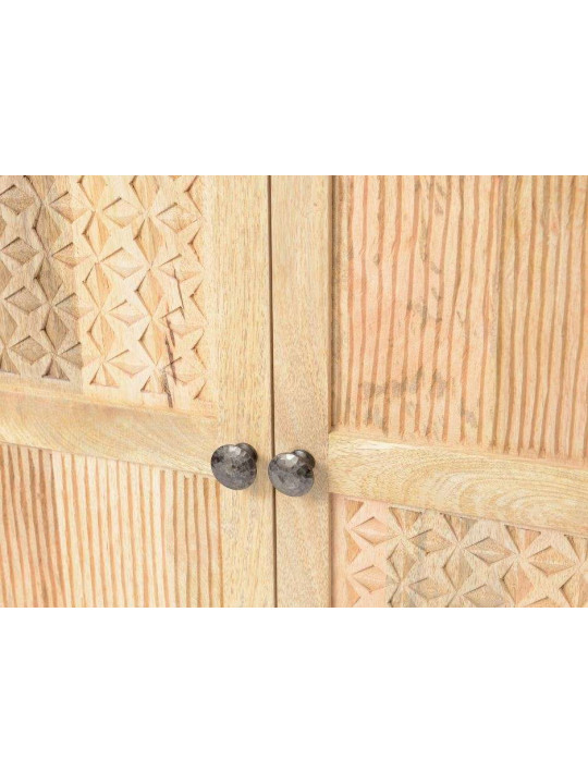 Armoire basse bois sculpté oman
