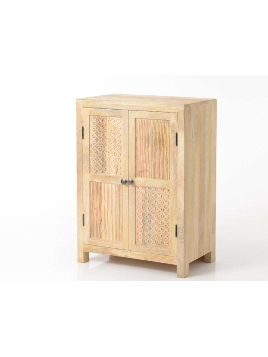 Armoire basse bois sculpté oman