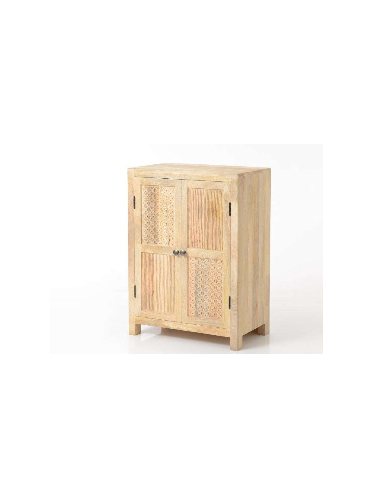 Armoire basse bois sculpté oman