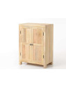 Armoire basse bois sculpté oman