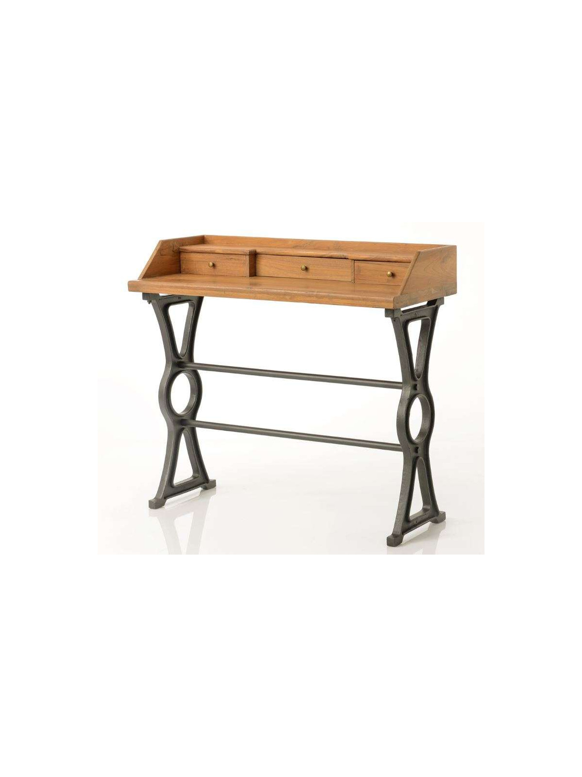 Bureau industriel bois style atelier