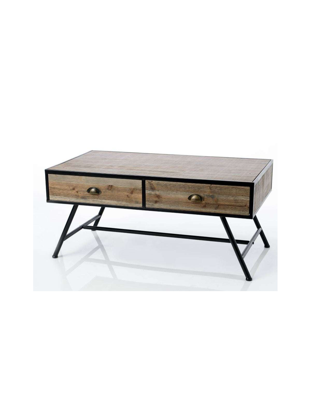 Table de salon vintage industrielle Amadeus
