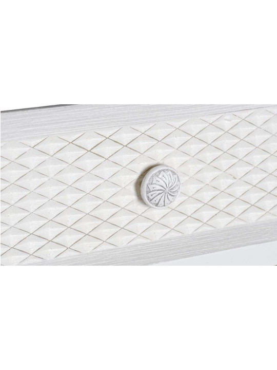 Meuble de rangement blanc et gris avec portes vitrées Elena
