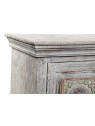 Meuble télé indien en bois blanchi sculpté Meuble télé indien en bois blanchi sculpté