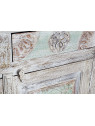 Garnd buffet indien blanchi sculpté 4 portes Garnd buffet indien blanchi sculpté 4 portes