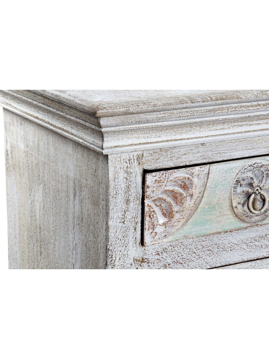 Garnd buffet indien blanchi sculpté 4 portes Garnd buffet indien blanchi sculpté 4 portes