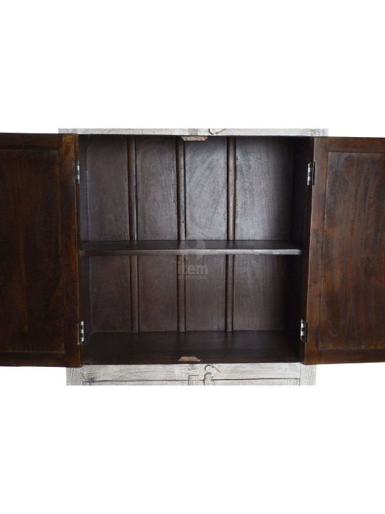 Armoire indienne blanchie Armoire indienne blanchie