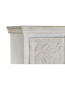 Armoire indienne sculptée blanche 2 portes Armoire indienne sculptée blanche 2 portes