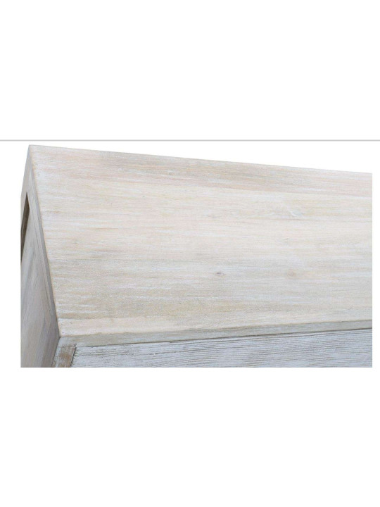 Commode sculptée bois cérusé 100 cm Commode sculptée bois cérusé 100 cm