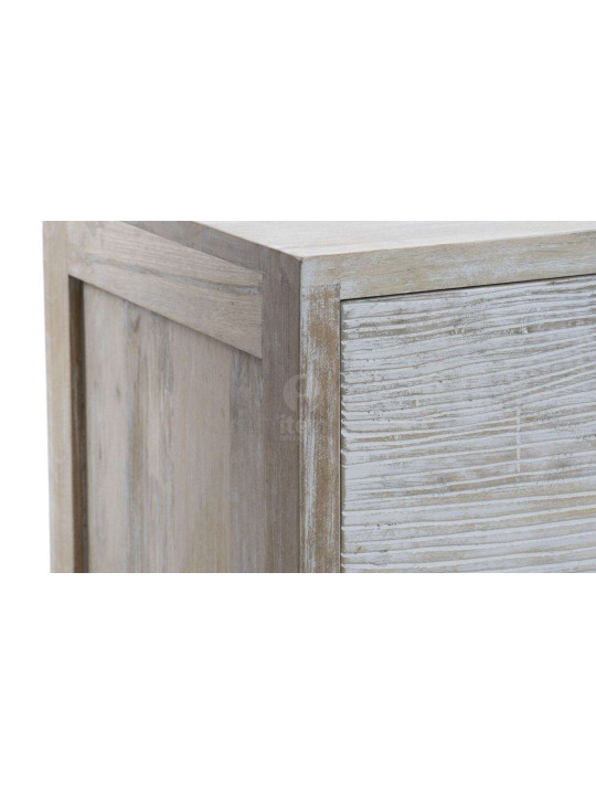 Commode sculptée bois cérusé 100 cm Commode sculptée bois cérusé 100 cm