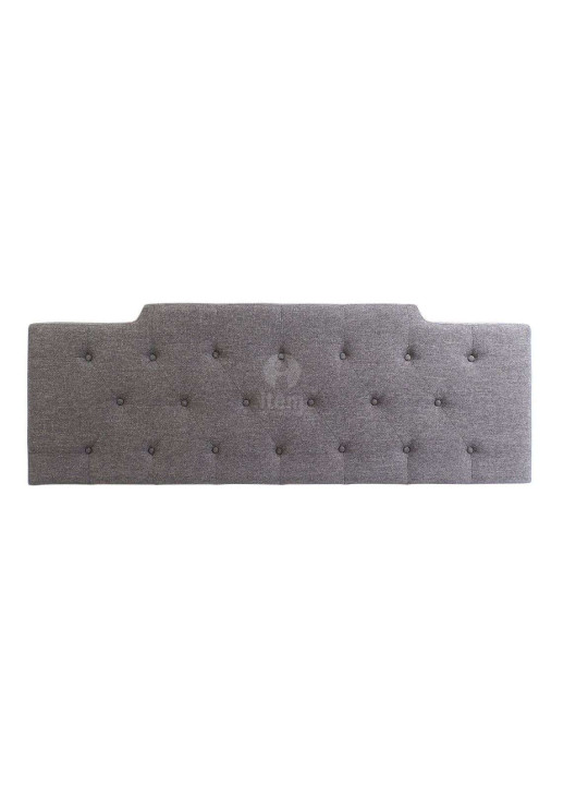 Tête de lit grise chinée capitonnée 160 cm