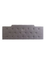 Tête de lit grise chinée capitonnée 160 cm
