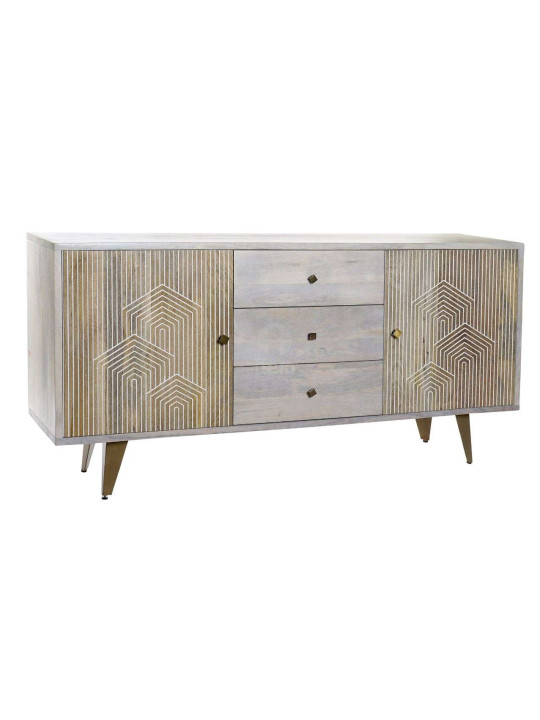 Buffet scandinave en manguier blanchi 180 cm Buffet scandinave en manguier blanchi 180 cm