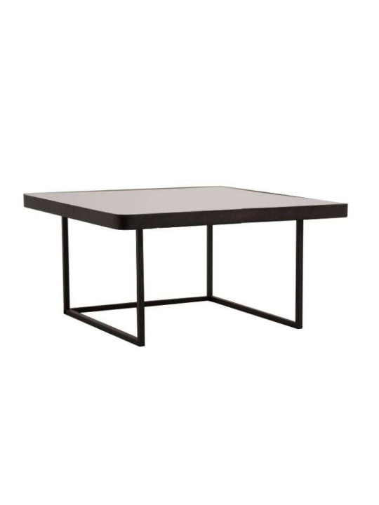 Table basse carrée plateaux miroir