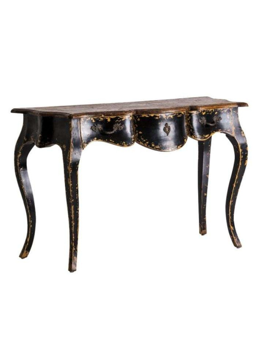 Console baroque noire vieillie Vical Home Console baroque noire vieillie Vical Home