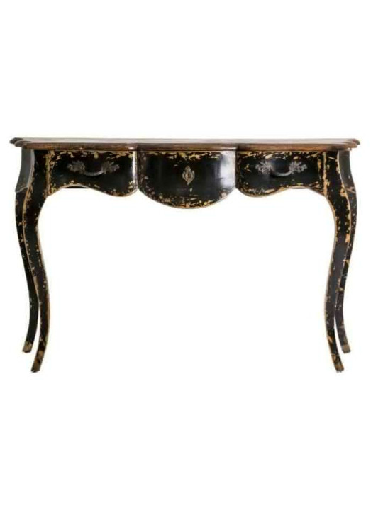 Console baroque noire vieillie Vical Home Console baroque noire vieillie Vical Home