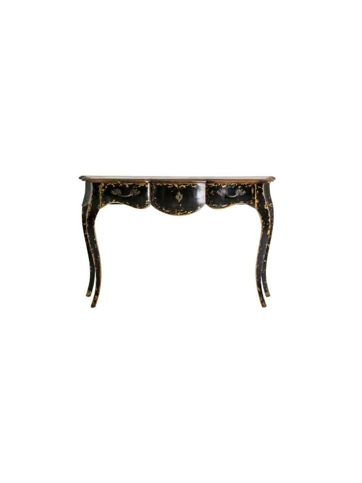 Console baroque noire vieillie Vical Home