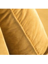 Chaise longue méridienne ocre dorée droit Chaise longue méridienne ocre dorée droit
