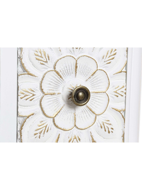 Meuble de rangement sculpté portes raffinée Mandala Meuble de rangement sculpté portes raffinée Mandala