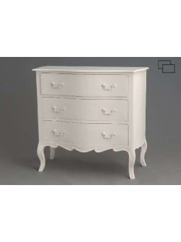 Commode crème Amadeus 3 Tiroirs collection Apolline