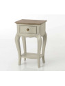 Table de nuit baroque beige grisé Maddy