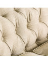Canapé capitonné large chesterfield lin Canapé capitonné large chesterfield lin