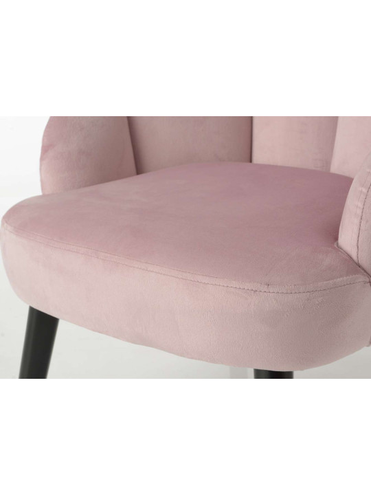 Fauteuil coquillage rose