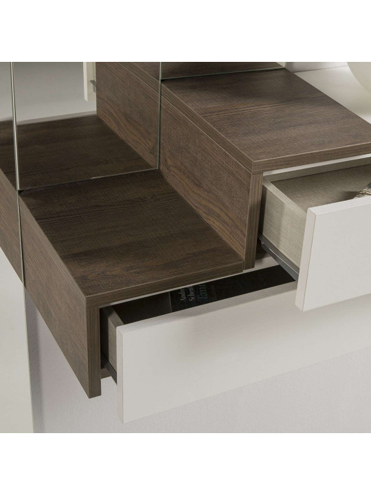 Meuble console design avec 3 miroirs