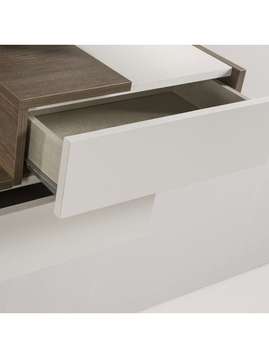 Meuble console design avec 3 miroirs