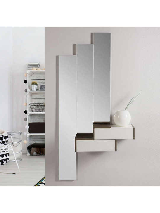 Meuble console design avec 3 miroirs