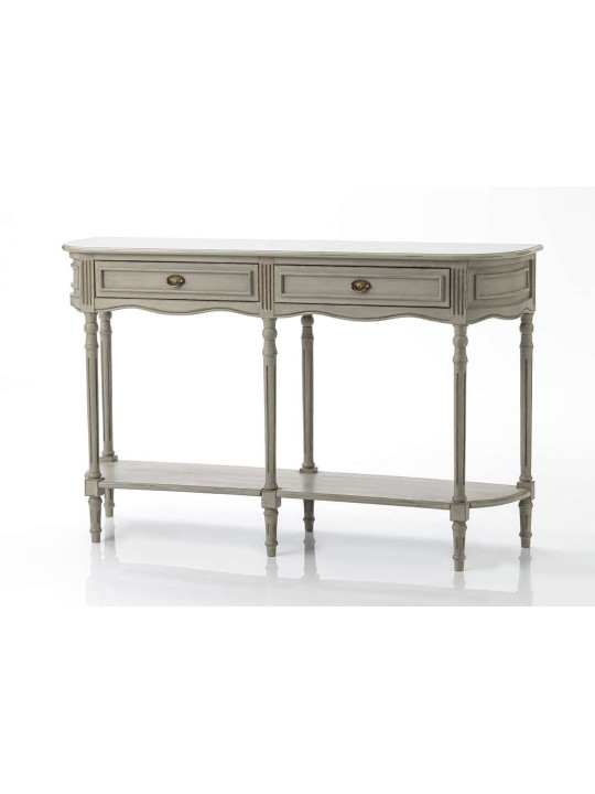 Console Drapier Médaillon beige grisé