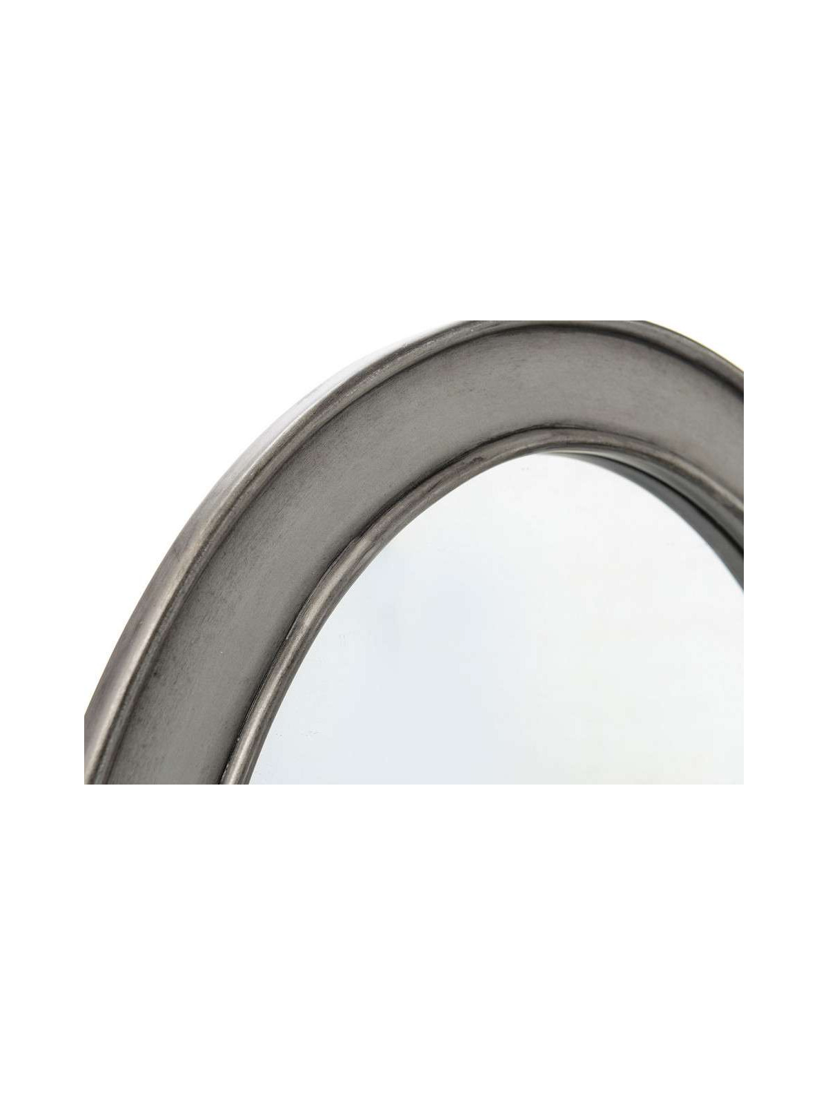 Miroir Médaillon gris