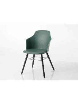 Chaise vintage vert foncé