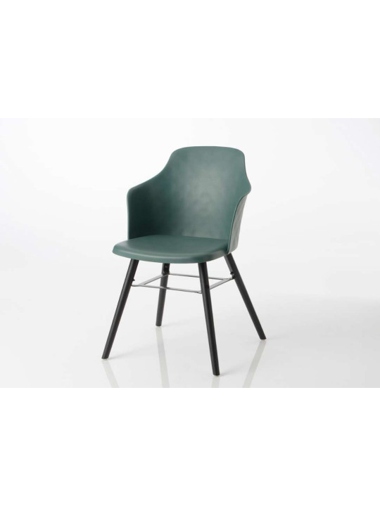 Chaise vintage vert foncé