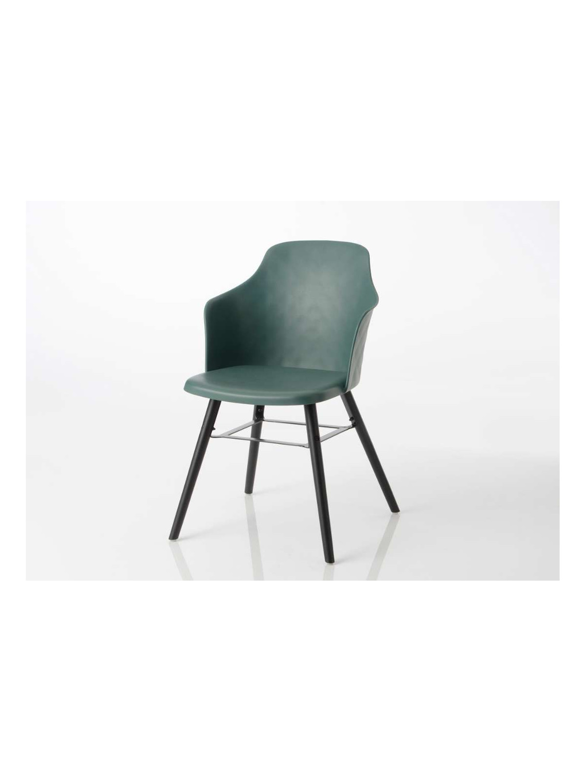 Chaise vintage vert foncé