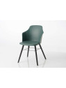 Chaise vintage vert foncé