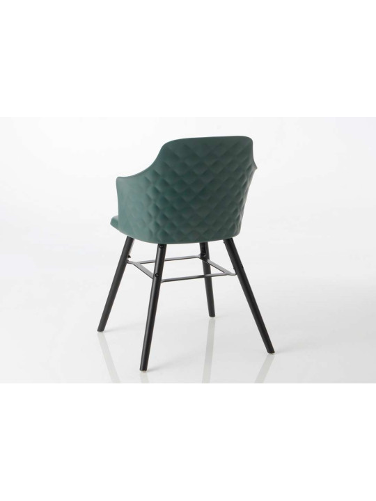 Chaise vintage vert foncé